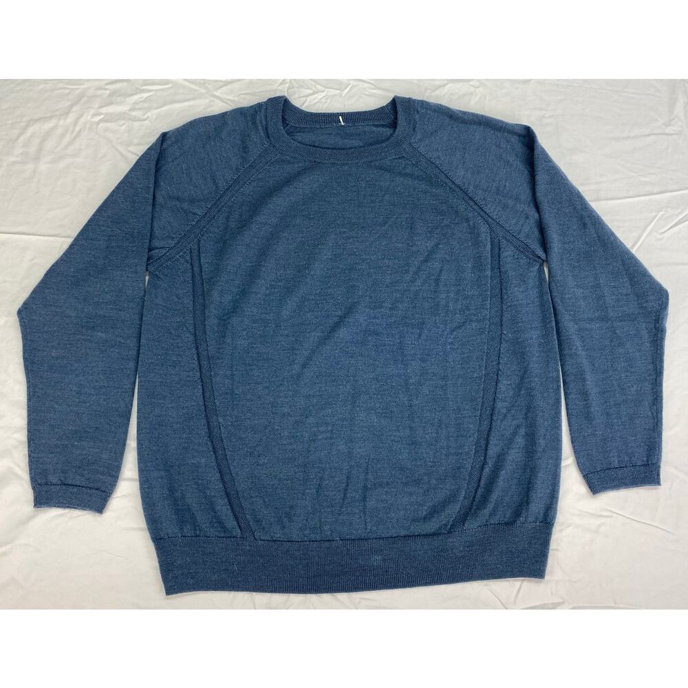 lululemon athletica Blue Crew Neck Sweater